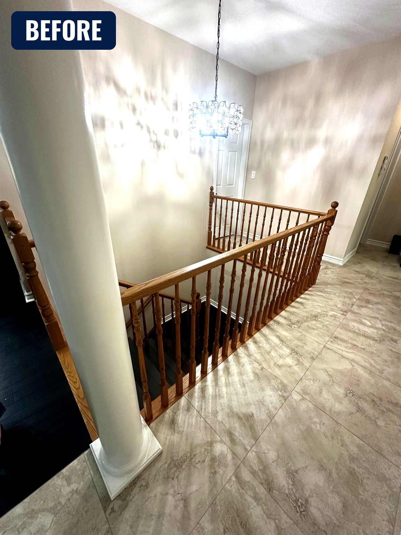 Staircase before renovation